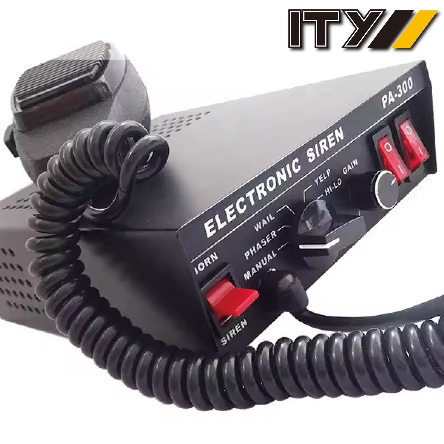 DC 12V 150W救急車サイレンPA300警告サイレンアンプPAサイレンシステム、緊急車用6トーン消防レッカー